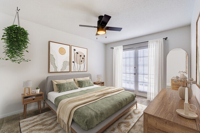 B3 Floorplan 2 Bed x 2 Bath Bedroom