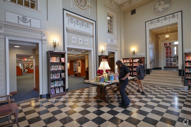 Pick the perfect book at the Wakefield Library.