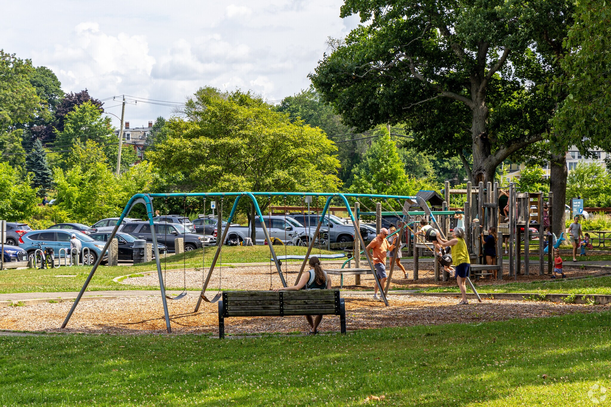 The popular South Mill Pond Playground is near Woodbury-Maplewood.