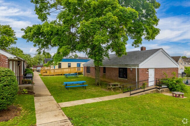 Urban Promise School has plenty of outdoor spaces for students to enjoy nice days.