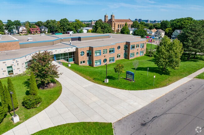 Bellevue Elementary School is in an  burban setting.