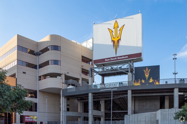 North Tempe residents often gather at Sun Devil Stadium to watch Arizona State University football.