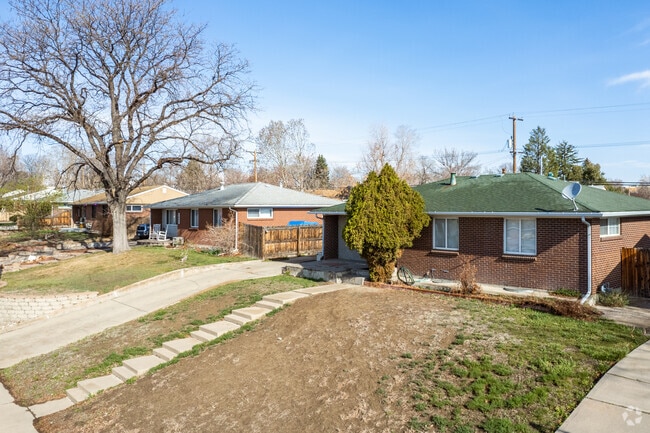 Homes in Welby often sit on shallow hills and long front lawns.