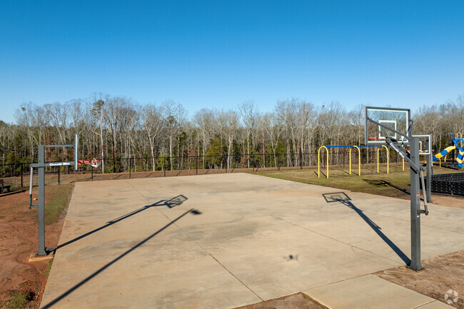 The Van Wyck Elementary School outdoor basketball court in Indian Land, SC.