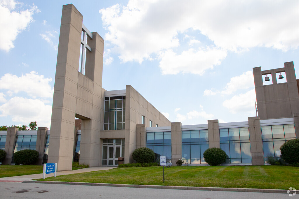 St. Simon the Apostle School front entrance in Lawrence.