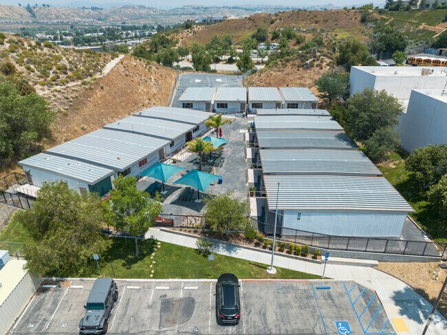 An aerial of Sequoia Charter School in Santa Clarita, CA.