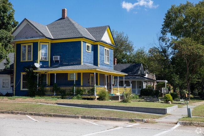 Colorful homes add character to Independence’s residential streets.