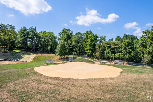 McKenzie Park in West Conshohocken includes baseball fields used by local youth sports teams.