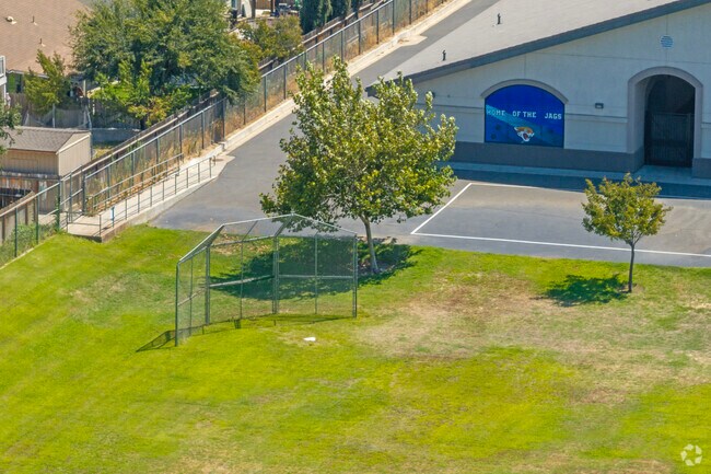 The field at Harmony Elementary School in Delhi.