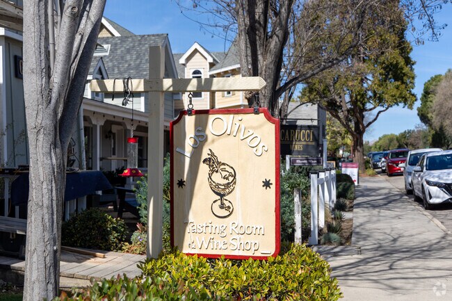 Los Olivos Tasting Room is one of the many shops off Grand Ave.