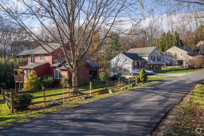 New Traditional and split-level homes are common in Linganore’s villages.