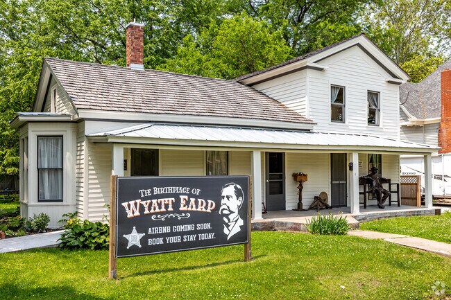 The home that Wyatt Earp was born and raised in is now a museum and rental home.