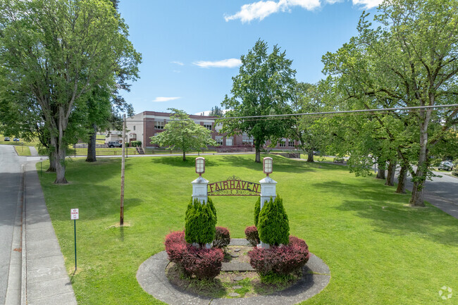 Fairhaven Middle School signage.