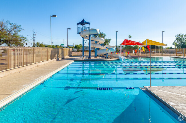 Families in North Central Phoenix flock to Deer Valley Park for fun-filled swimming days.