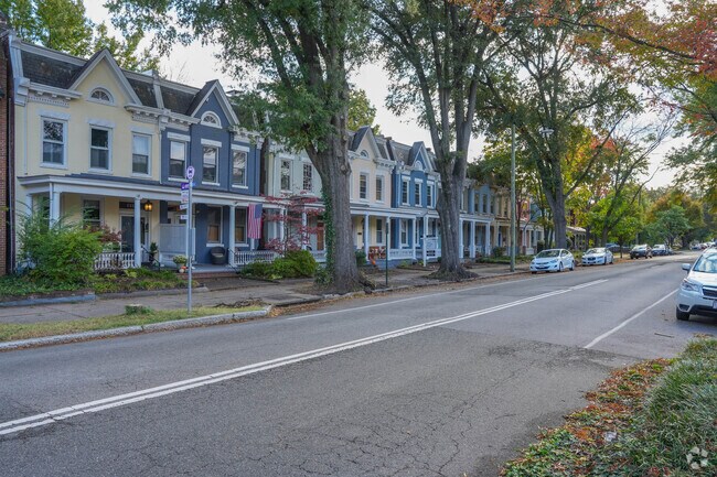 Row of home in the Carytown neighborhood.