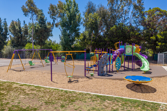 There is a vibrant playground at La Costa Heights Elementary School made for a fun recess.