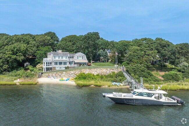 Private docks are a luxury of many waterfront homes.
