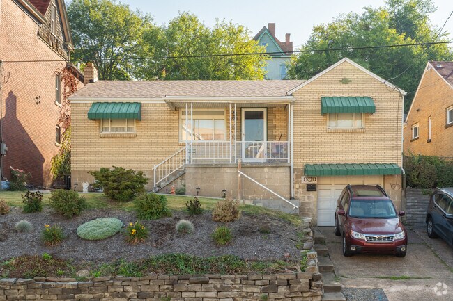 Ranch style homes can be found in Hazelwood with lower level garages/