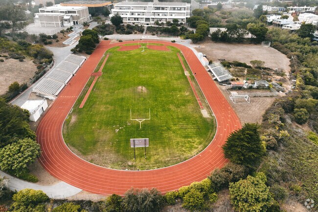 Ruth Asawa School of the Arts sports field is enjoyed by students.