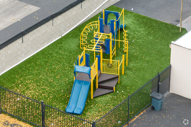 The playground at Calvary Christian is a lot of fun for students.