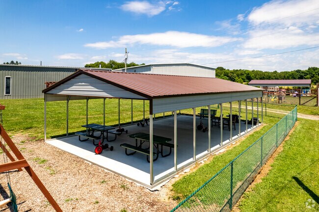 The pavilion will cover you from the sun at Greene Valley Christian Academy.