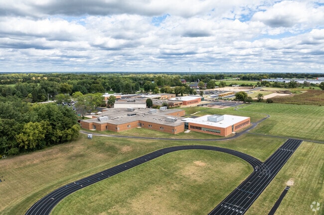 Prairie Grove Junior High School has over 300 enrolled students.