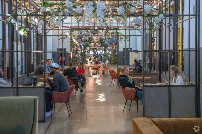 Center Hill residents can meet for lunch or work at The Works nearby.