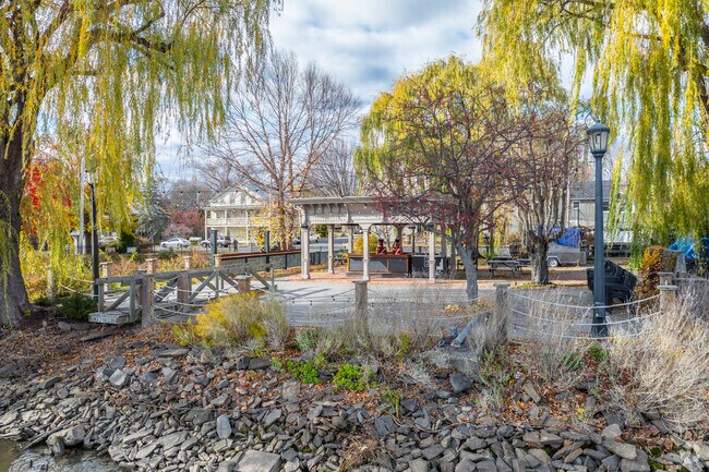 There's a large pavilion at Athens Riverfront Park.