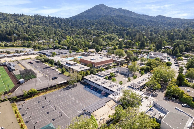 AE Kent Middle School has numerous basketball courts for students to enjoy.