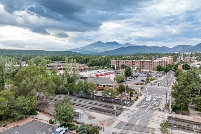 Route 66 runs right through the heart of Downtown Flagstaff.