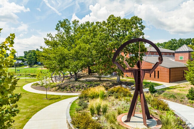 Hyatt Park's sculpture can be enjoyed by residents of Denny Terrace.