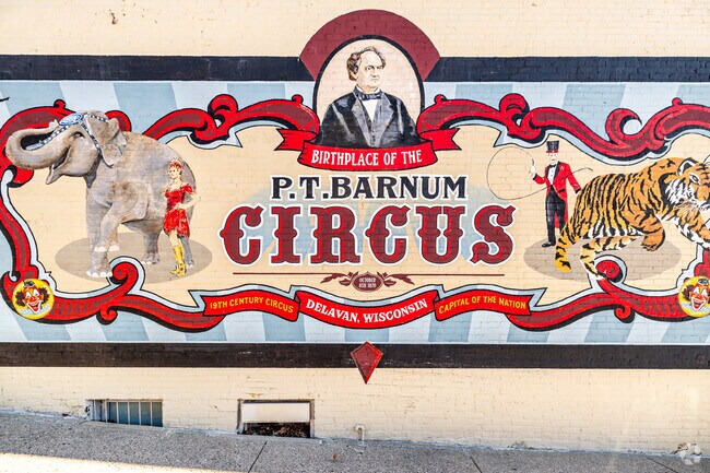 P.T. Barnum Circus founded its renowned “Greatest Show On Earth” in Delavan.
