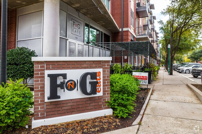 A local favorite, FnG Eats Restaurant, boasts quaint small-town character.