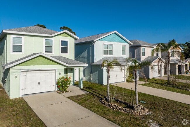 Allandale features several home options, such as newer Craftsman style construction.