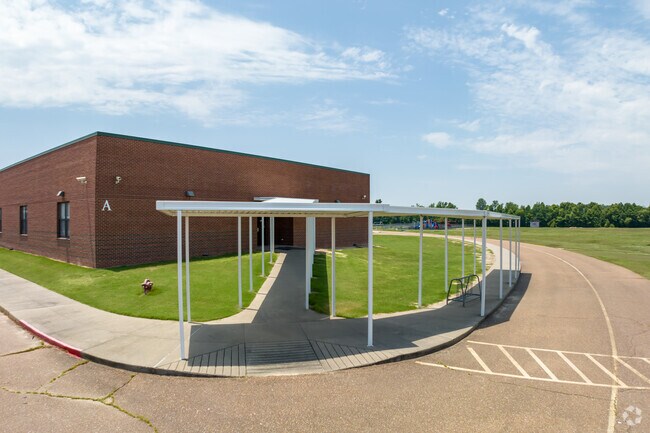 Lewisburg Intermediate School has a covered drop off and pick up area.