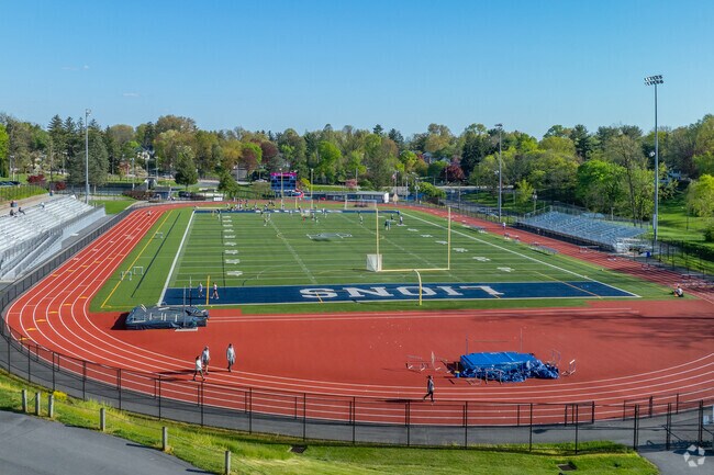 Siebert Park is home to Camp Hill High School's football field and a track open to residents.