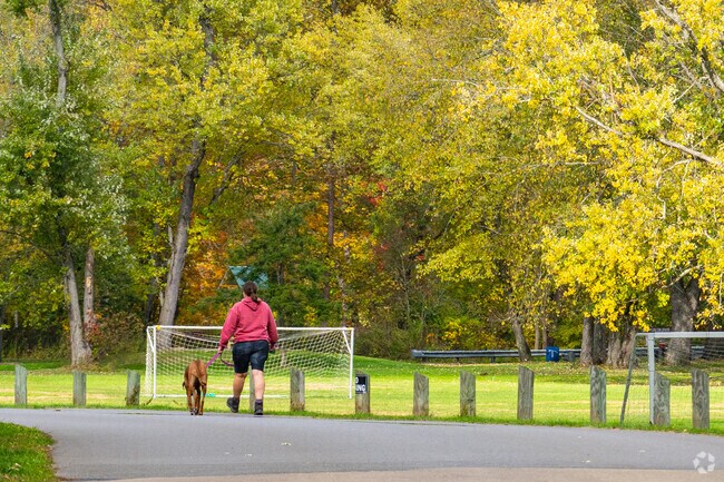 With plenty of scenic views, Daugherty Township is a perfect area to walk the dog.