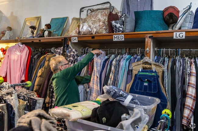 Search the racks and support the mission at Thrift Clothes Closet in Franklin.