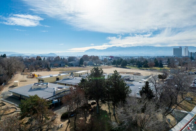 An aerial view of Lincoln Park Elementary School's location in Sparks.
