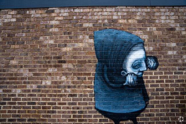 Local artwork appears throughout the Rosedale neighborhood.