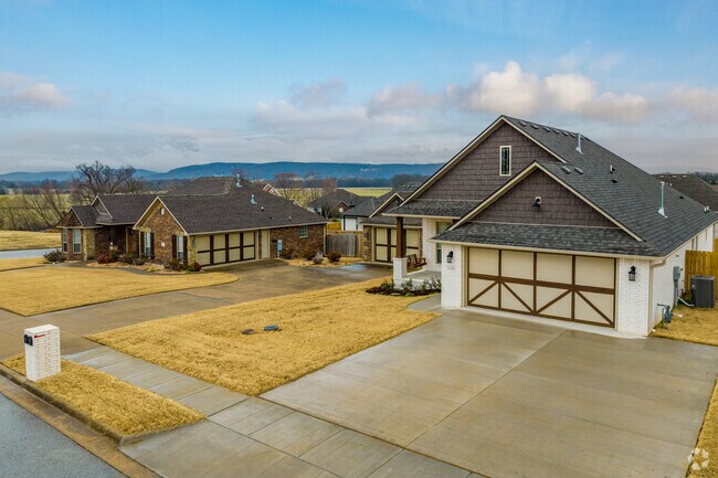 Larger homes more recently built are filling out several neighborhoods throughout Prairie Grove.