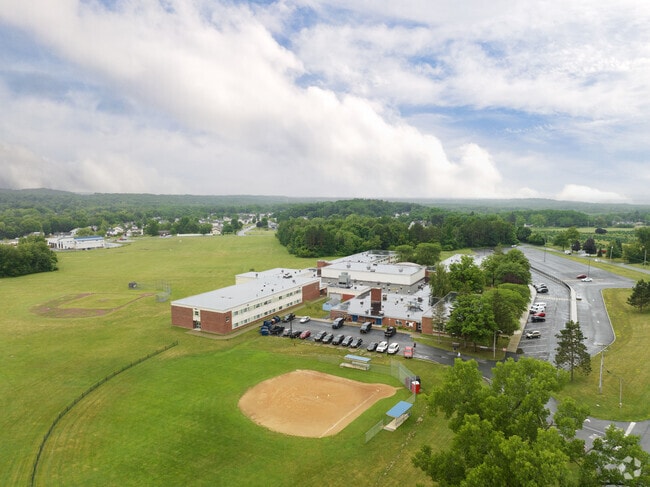 Having a large campus for kids to feel free at Howard L. Goff School in East Greenbush.
