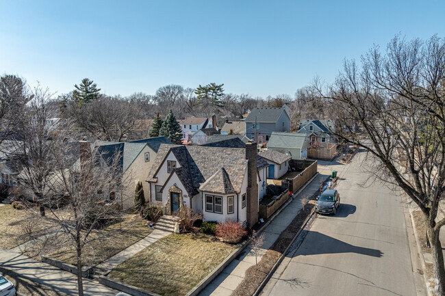 The streets of Kenny are tightly pocked with a variety of home styles with attention to detail.