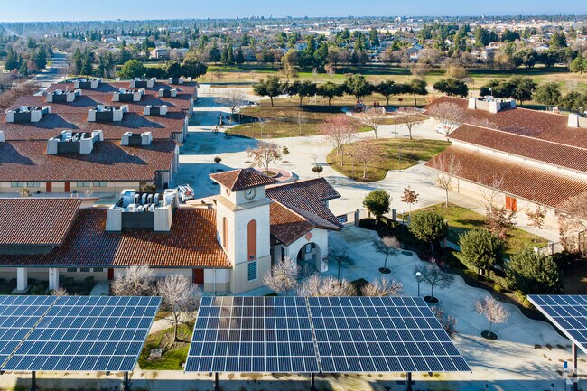 Mission Valley Elementary School in Tulare was designed with a Spanish style of architecture.