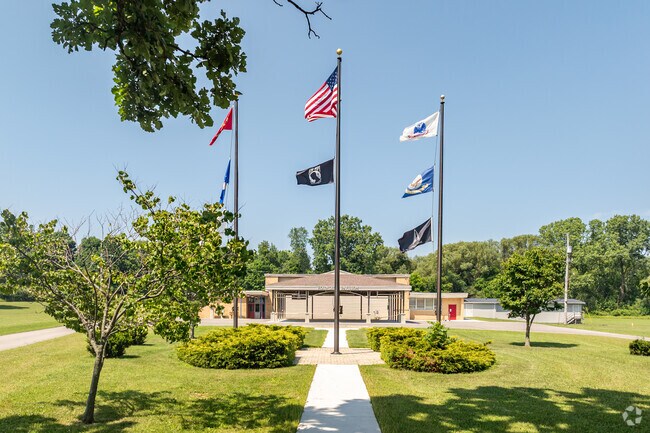 Fredonia's Americanism Center features all 27 configurations of the Stars and Stripes.