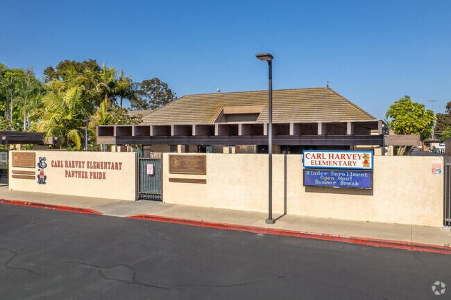 Carl Harvery Elementary serves the Santa Ana community.