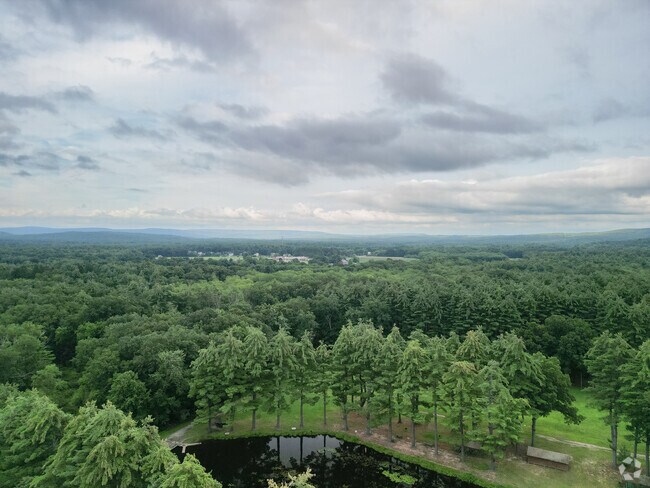 The pond in Dufresne Park is also a favorite fishing spot for residents in Granby.
