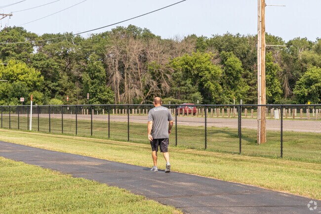 Columbus City Park offers walking trails and wide open green spaces.