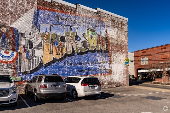 Locals take pride in their downtown with several murals.