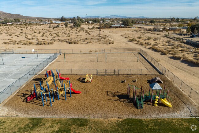 Your kids will never want to leave the playground at Yermo Elementary.
